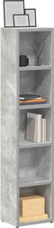 vidaXL - Cd-kasten - 2 - st - 21x16x93,5 - spaanplaat - betongrijs