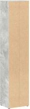 vidaXL - Cd-kasten - 2 - st - 21x16x93,5 - spaanplaat - betongrijs