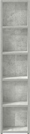 vidaXL - Cd-kasten - 2 - st - 21x16x93,5 - spaanplaat - betongrijs