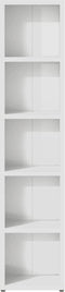 vidaXL - Cd-kasten - 2 - st - 21x16x93,5 - spaanplaat - hoogglans - wit