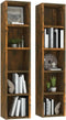 vidaXL - Cd-kasten - 2 - st - 21x16x93,5 - spaanplaat - sonoma - eikenkleurig