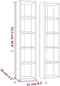 vidaXL - Cd-kasten - 2 - st - 21x16x93,5 - spaanplaat - sonoma - eikenkleurig
