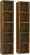 vidaXL - Cd-kasten - 2 - st - 21x16x93,5 - spaanplaat - sonoma - eikenkleurig