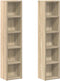 vidaXL - Cd-kasten - 2 - st - 21x16x93,5 - spaanplaat - sonoma - eikenkleurig