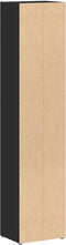 vidaXL - Cd-kasten - 2 - st - 21x16x93,5 - spaanplaat - zwart