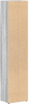 vidaXL - CD-kasten - 2st - 21x16x93,5cm - bewerkt - hout - grijs - sonoma - eikenkleur
