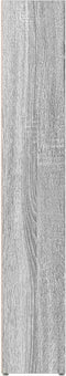vidaXL - CD-kasten - 2st - 21x16x93,5cm - bewerkt - hout - grijs - sonoma - eikenkleur