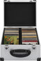 vidaXL - Cd-koffer - voor - 40 - cd's - aluminium - ABS - zilverkleurig