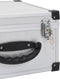 vidaXL - Cd-koffer - voor - 40 - cd's - aluminium - ABS - zilverkleurig