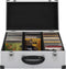 vidaXL - Cd-koffer - voor - 60 - cd's - aluminium - ABS - zilverkleurig