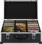 vidaXL - Cd-koffer - voor - 60 - cd's - aluminium - ABS - zwart