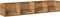 vidaXL - CD-wandschap - 100x18x18 - cm - bewerkt - hout - artisanaal - eikenkleurig