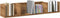 vidaXL - CD-wandschap - 100x18x18 - cm - bewerkt - hout - artisanaal - eikenkleurig