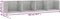 vidaXL - Cd-wandschap - 100x18x18 - cm - bewerkt - hout - betongrijs