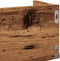 vidaXL - Cd-wandschap - 100x18x18 - cm - bewerkt - hout - oud - houtkleurig