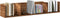 vidaXL - Cd-wandschap - 100x18x18 - cm - bewerkt - hout - oud - houtkleurig