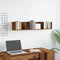 vidaXL - Cd-wandschap - 100x18x18 - cm - bewerkt - hout - oud - houtkleurig
