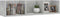 vidaXL - Cd-wandschap - 75x18x18 - cm - bewerkt - hout - betongrijs