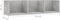 vidaXL - Cd-wandschap - 75x18x18 - cm - bewerkt - hout - betongrijs
