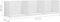 vidaXL - Cd-wandschap - 75x18x18 - cm - bewerkt - hout - hoogglans - wit