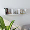 vidaXL - Cd-wandschap - 75x18x18 - cm - bewerkt - hout - wit