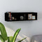 vidaXL - Cd-wandschap - 75x18x18 - cm - bewerkt - hout - zwart