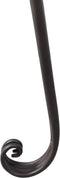 vidaXL - Chaise - longue - 128 - cm - staal - antiekbruin