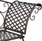 vidaXL - Chaise - longue - 128 - cm - staal - antiekbruin
