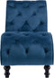 vidaXL - Chaise - longue - fluweel - blauw