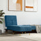 vidaXL - Chaise - longue - fluweel - blauw