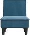 vidaXL - Chaise - longue - fluweel - blauw