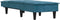 vidaXL - Chaise - longue - fluweel - blauw
