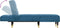 vidaXL - Chaise - longue - fluweel - blauw