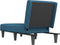 vidaXL - Chaise - longue - fluweel - blauw