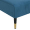 vidaXL - Chaise - longue - fluweel - blauw
