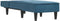 vidaXL - Chaise - longue - fluweel - blauw
