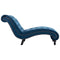 vidaXL - Chaise - longue - fluweel - blauw