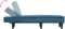 vidaXL - Chaise - longue - fluweel - blauw