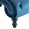 vidaXL - Chaise - longue - fluweel - blauw