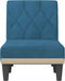 vidaXL - Chaise - longue - fluweel - blauw