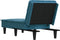 vidaXL - Chaise - longue - fluweel - blauw