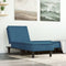 vidaXL - Chaise - longue - fluweel - blauw