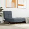 vidaXL - Chaise - longue - fluweel - donkergrijs