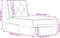 vidaXL - Chaise - longue - fluweel - donkergrijs