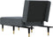 vidaXL - Chaise - longue - fluweel - donkergrijs