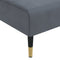 vidaXL - Chaise - longue - fluweel - donkergrijs