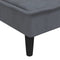 vidaXL - Chaise - longue - fluweel - donkergrijs