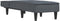 vidaXL - Chaise - longue - fluweel - donkergrijs
