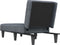 vidaXL - Chaise - longue - fluweel - donkergrijs
