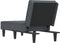 vidaXL - Chaise - longue - fluweel - donkergrijs